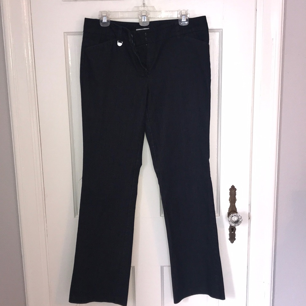 New York and company navy denim dress trousers